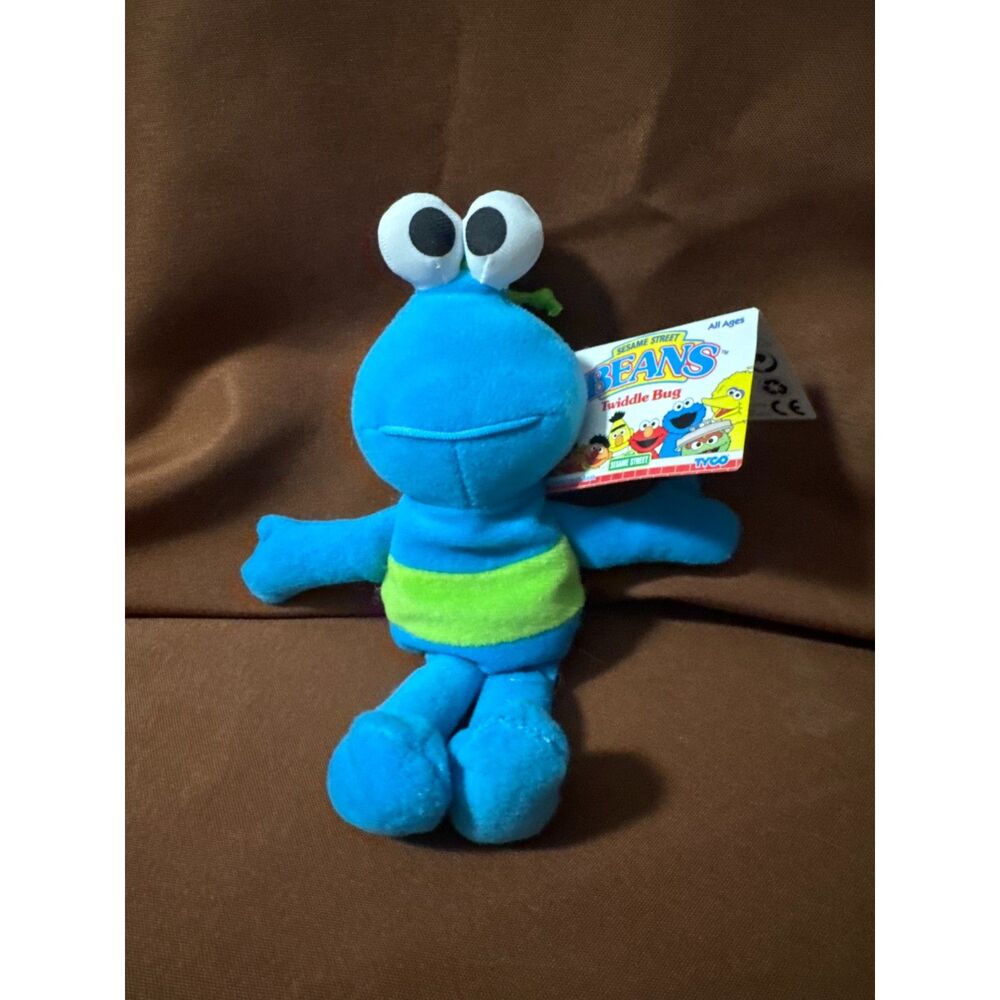 Vintage 1997 Tyco Sesame Street Beans Twiddle Bug Plush